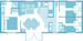 plan cottage Premium 6 personnes 3 chambres